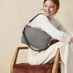 Rothy's Crossbody & Belt Bags^The Daily Crossbody Black Mist Herringbone
