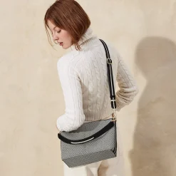 Rothy's Crossbody & Belt Bags^The Daily Crossbody Black Mist Herringbone