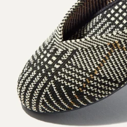Rothy's The Flat^The Flat Black Glen Plaid