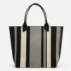 Rothy's Totes^The Lightweight Tote Ivory Rugby Stripe