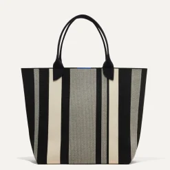 Rothy's Totes^The Lightweight Tote Ivory Rugby Stripe