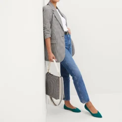 Rothy's Handbags^The Mini Zip Bucket Black And Ivory Grid