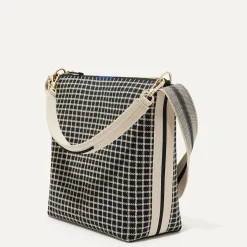 Rothy's Handbags^The Mini Zip Bucket Black And Ivory Grid