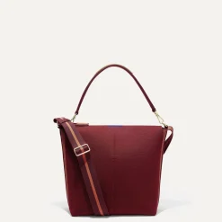 Rothy's Handbags^The Mini Zip Bucket Malbec Red