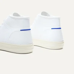 Rothy's The Lace Up^The Women's High Top Sneaker Bright White
