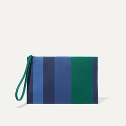 Rothy's Clutches & Pouches^The Wristlet Ivy Rugby Stripe
