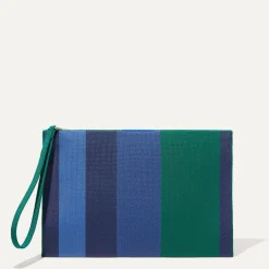 Rothy's Clutches & Pouches^The Wristlet Ivy Rugby Stripe
